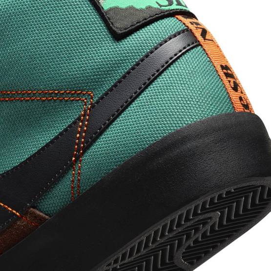 Buty Nike SB Zoom Blazer Mid Premium Noble Green/black-white-safety Orange