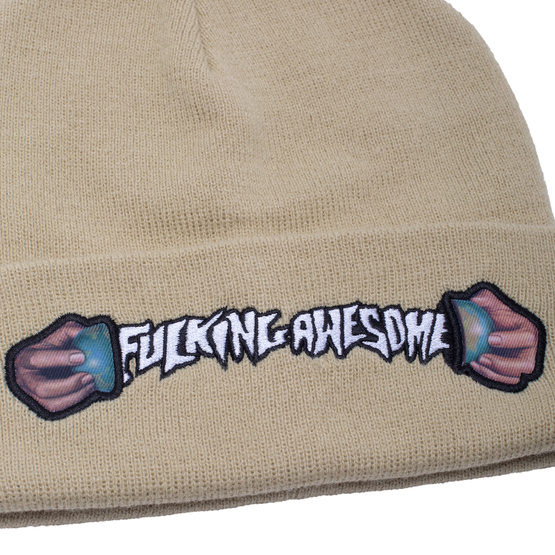 Fucking Awesome - World Cup Cuff Beanie Sand