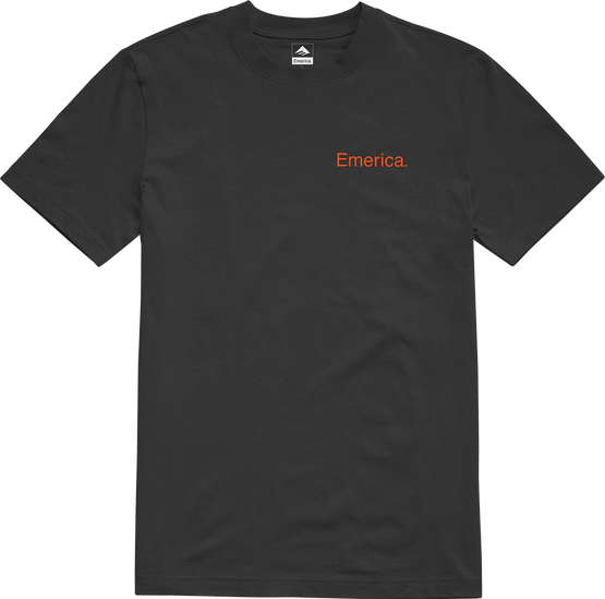 Koszulka EMERICA Pure Logo (BLACK/ORANGE)