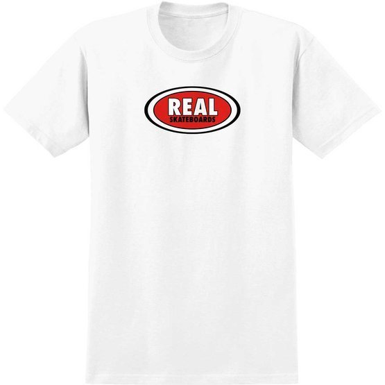 Koszulka Real Oval T-Shirt - White/Red/Black