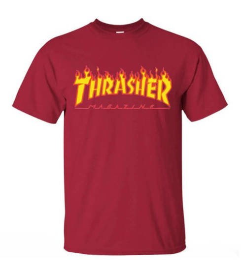 Koszulka Thrasher Flame Logo cardinal