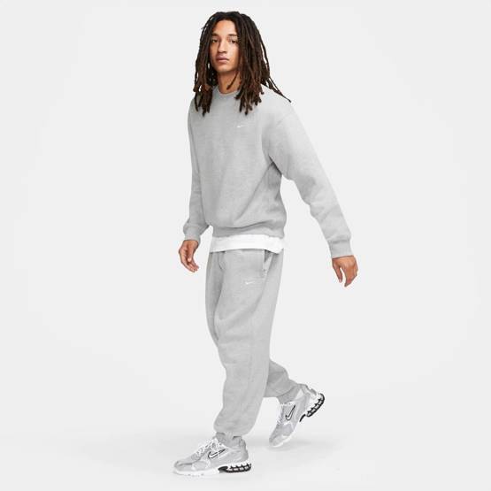 Spodnie Nike SB Solo Swoosh Fleece Pants Dk Grey Heather/white