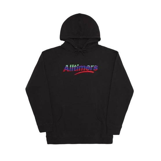 bluza Alltimers - EMBROIDERED WAVE ESTATE HOODY BLACK