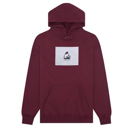 bluza Fucking Awesome - Face Embrace  Hoodie Maroon