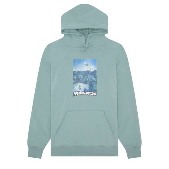 bluza Fucking Awesome - Helicopter Hoodie Teal
