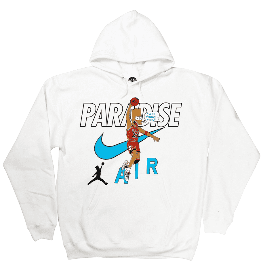 bluza Paradise NYC Can't Touch This Hoodie - White