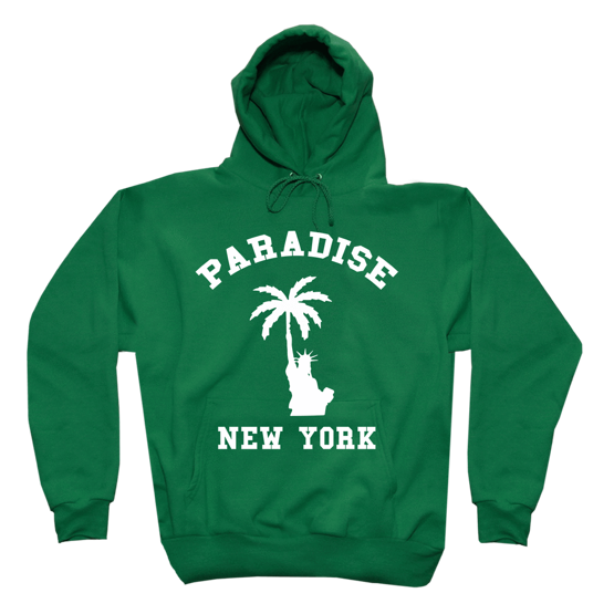 bluza Paradise NYC Liberty Palm Hood - Green