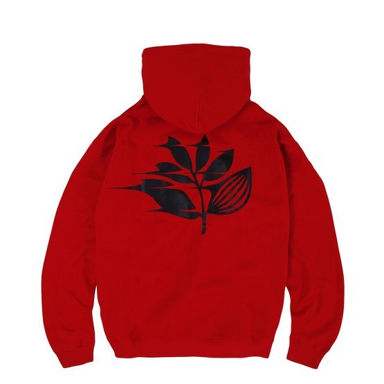 bluza magenta fastplant hoodie red