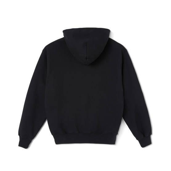 bluza polar patch hoodie black