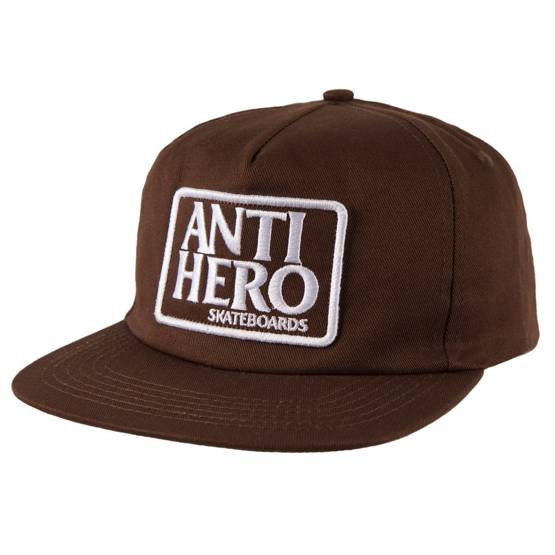 czapka Anti Hero Reserve Patch Snapback Brown/White