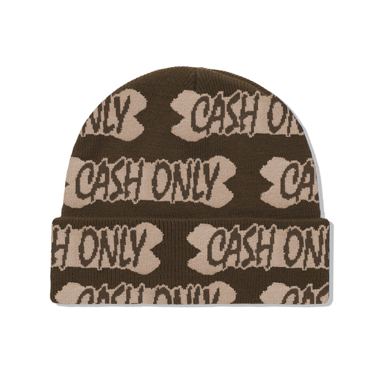 czapka Cash Only Bone Beanie (Brown)
