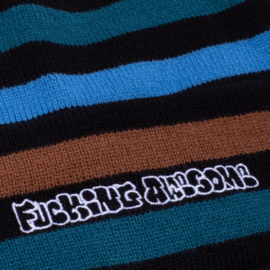 czapka Fucking Awesome - Wanto Striped Cuff Beanie (Black)