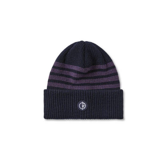 czapka Polar Stripe Merino Beanie (Navy/Purple)