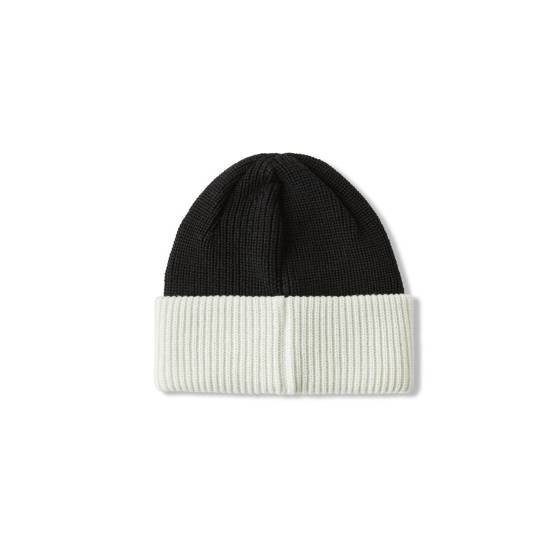 czapka polar Double Fold Merino Beanie - black/white