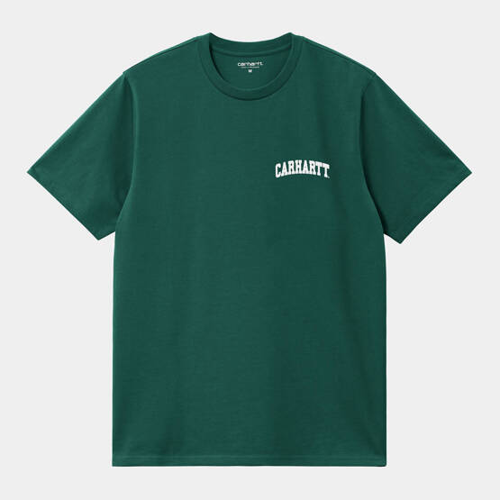 koszulka Carhartt WIP S/S University Script T-Shirt (Chervil / White)
