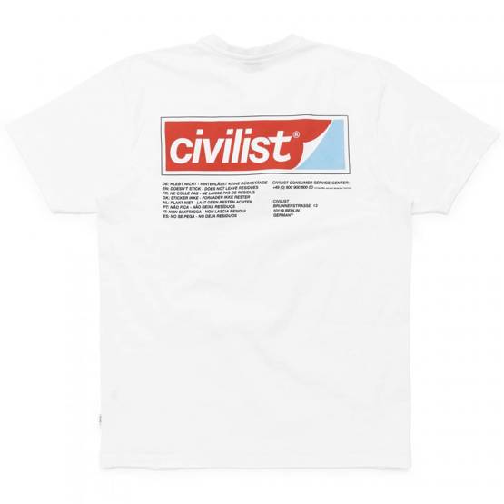 koszulka Civilist Sticky Tee – white