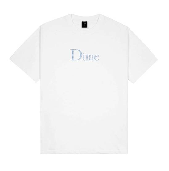 koszulka DIME CLASSIC PLAID T-SHIRT - White