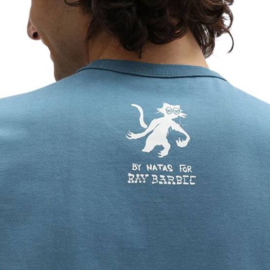 koszulka Vans Krooked By Natas For Ray Classic Tee (Aegean Blue)