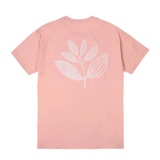 koszulka magenta POINTS PLANT TEE - SALMON
