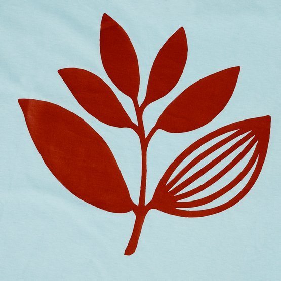 koszulka magenta classic plant tee blue