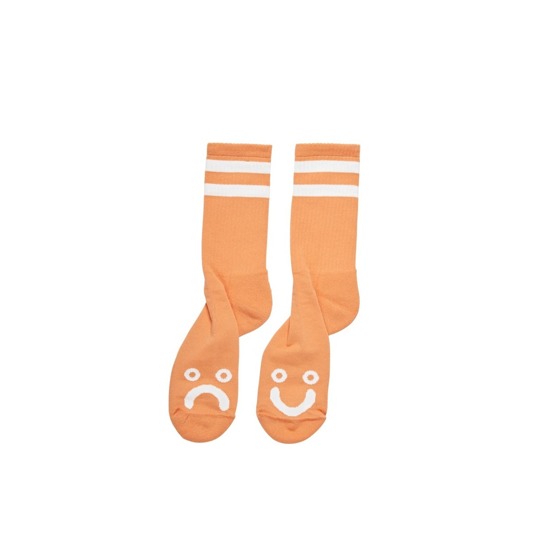 skarpetki polar happy sad socks light orange