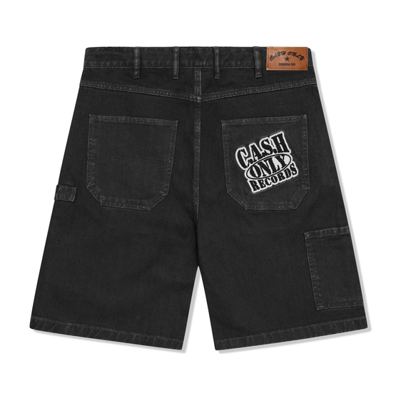 szorty Cash Only Records Denim Shorts (Black)