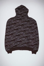 bluza Fucking Awesome AOP Stamp Zipped Hoodie (Black/Reflective)
