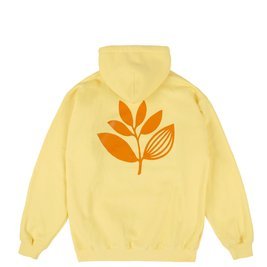 bluza magenta classic plant hoodie yellow