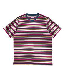 koszulka POP TRADING COMPANY  striped pocket t-shirt