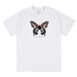 koszulka magenta butterfly tee white