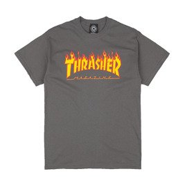 koszulka thrasher flame logo grey