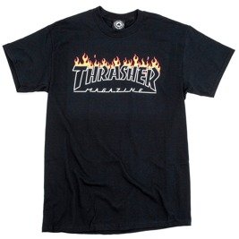 koszulka thrasher scorched outline black