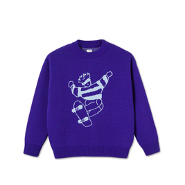sweter polar skate dude sweater purple